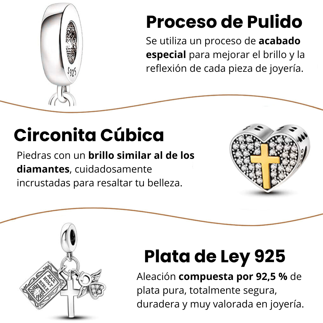 Pulsera Charms de Fe