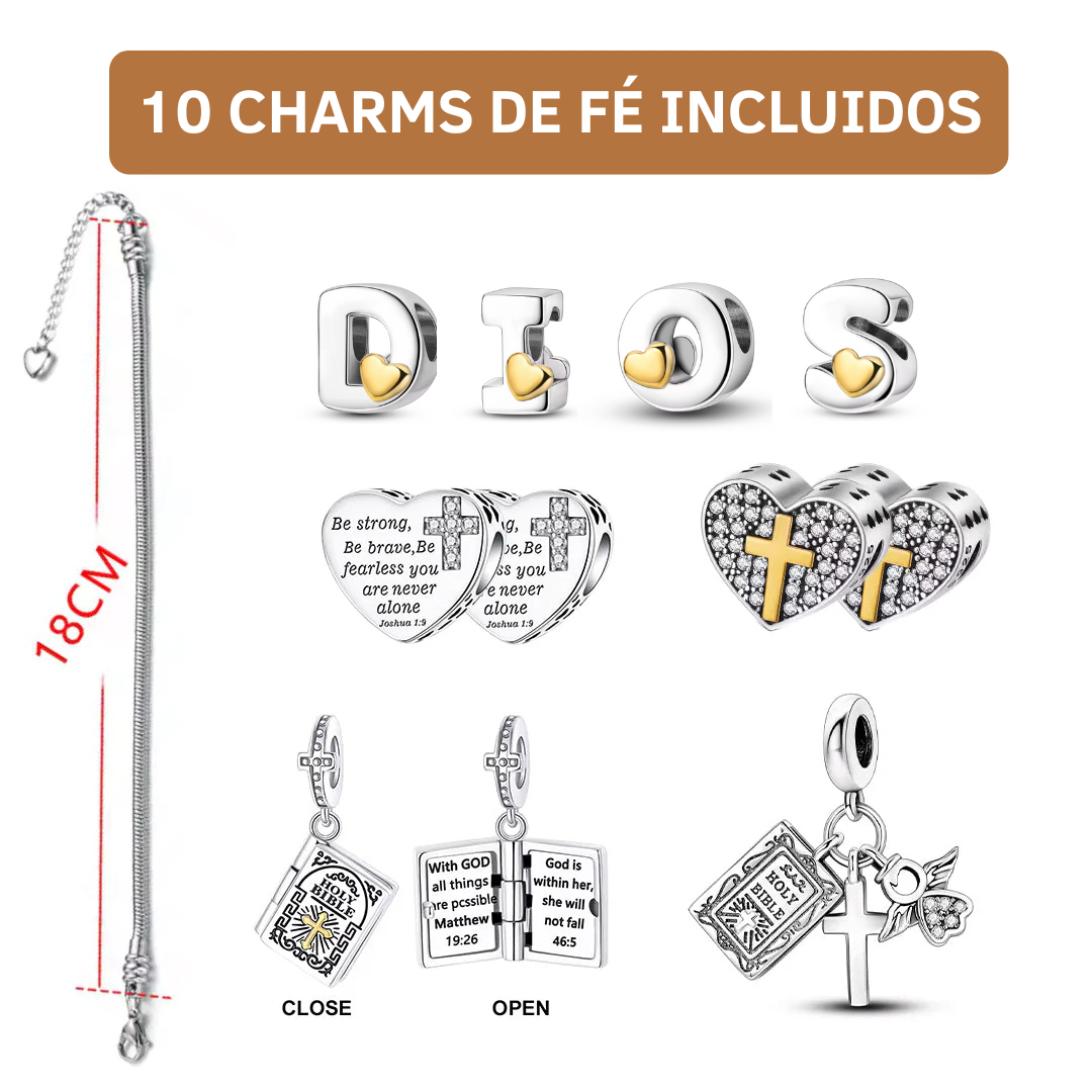 Pulsera Charms de Fe