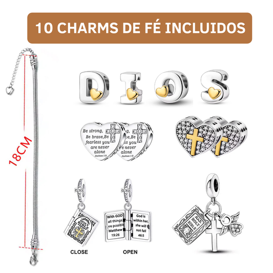 Pulsera Charms de Fe